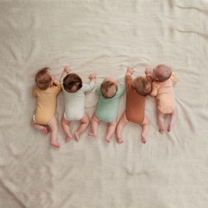 베이비 데일리 골지 바디수트 긴팔