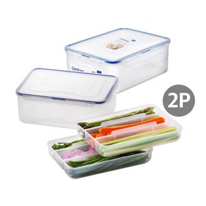 1+1 김밥재료 보관용기 2.6L