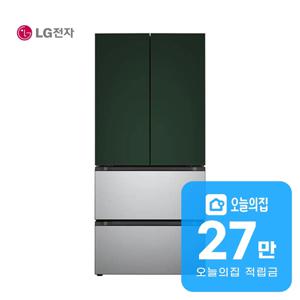 [렌탈] 디오스 오브제컬렉션 김치톡톡 김치냉장고 491L 그린/실버 Z494SGS171S
