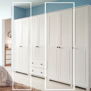 갤러리디자인 이불장+옷장 장롱세트 160cm WB559