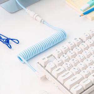 파스텔 항공 케이블 코일 USB C타입