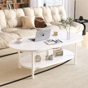 타원형 거실테이블 소파테이블 2단 좌식테이블