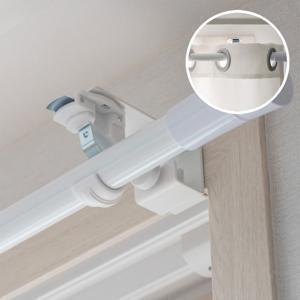 무타공 안뚫어고리 커튼봉 레일겸용 브라켓형 못없이 설치형 (2개)