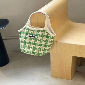 트위드 미니 손목가방 한손가방 데일리백 마실가방 가벼운가방 토트백