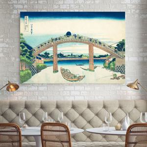 호쿠사이-후카가와 만넨바시 아래서