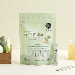 육수한포 깔끔한 맛 (야채) 80gx3개 (4g,60스틱) 가루 분말 육수