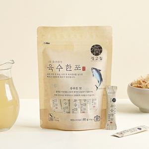 육수한포 풍부한 맛 (참치) 80gx3개 (4g,60스틱) 가루 분말 가쓰오 육수