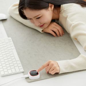 온열 데스크 마우스패드 책상 발열 매트 가죽 컴퓨터 게이밍 장패드 겨울 히팅