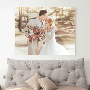 특대형 직사각형 벽걸이용 메탈액자 웨딩사진 가족사진 반려동물 전시 포토테이블 주문제작