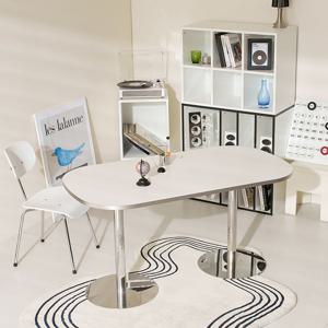 루밍 미드센츄리 타원형 식탁 카페 테이블