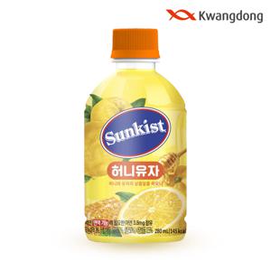 광동 썬키스트 허니유자 280ml x 24개