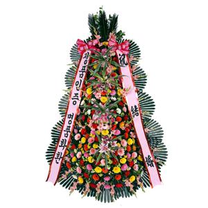 결혼식화환 : 축하4단_특대 : 전국 금일 배송 축하화환 배송후 사진전송 d-0059