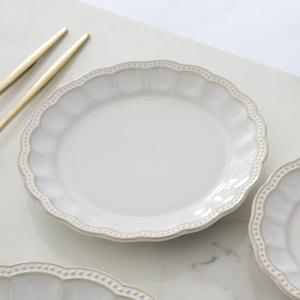 티니블랑 미뉴엣 도자기 그릇 원형접시19.5cm 1p
