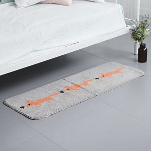 1-2개세트 여우 주방발매트세트 면 발매트 현관 주방 욕실앞 침실 거실 다용도러그