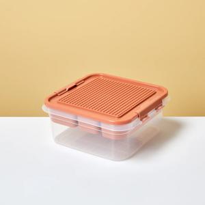 ON 분류편한 뚜껑활용 블록정리함 26x24.5x11.2cm 소프트레드