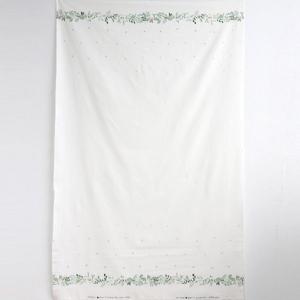 면20수평직 자연 나뭇잎 식물원단 블라우스 가방 식탁보 커튼 테이블보 만들기-보더 그린티
