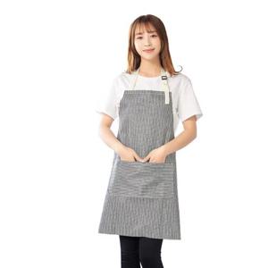 스트라이프 목걸이형 주방 카페 바리스타 원피스 앞치마