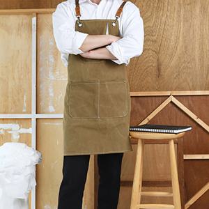 5color 포켓 캔버스 앞치마 작업 요리복