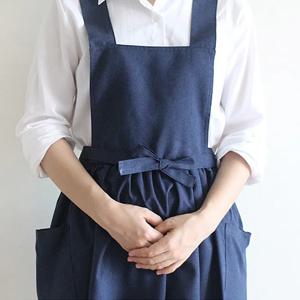 주름포인트 원피스형 앞치마 주방 패션 홈웨어