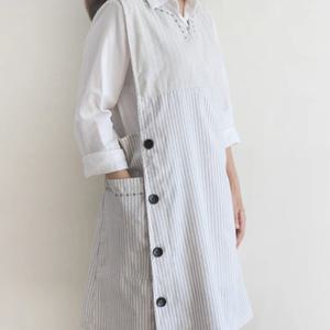 넥라인자수 빅사이즈 앞치마 주방 홈패션