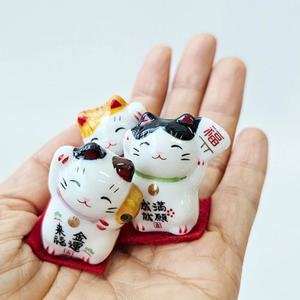 일식당 복 고양이인형 인테리어 소품 미니 마네키네코 고양이 3p세트
