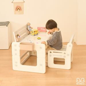 스마트 플레이 유아 아기 높이 각도 조절 자석보드 책상 의자 세트1