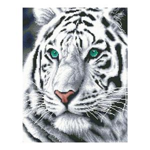 DIY 보석십자수 패브릭형 청안의 백호 40x50