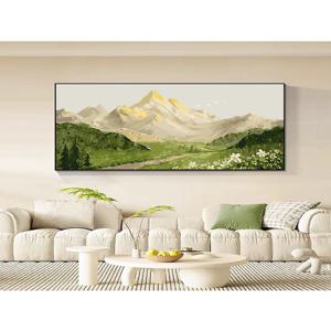 [해외]산 그림 DIY명화그리기 유화그리기세트 7종 구성품 대형 70x140 풍경화