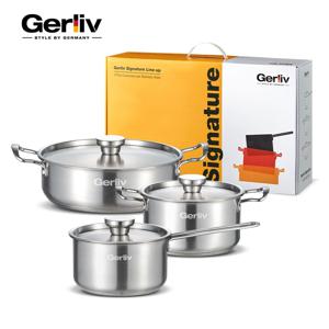 겔리브 인덕션 304 스테인리스 스텐  냄비 3종 세트