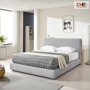 베라노 침대 세트 킹(K) / 원단 코모도 그레이 수납 선반 통깔판 평상 매트리스 스프링