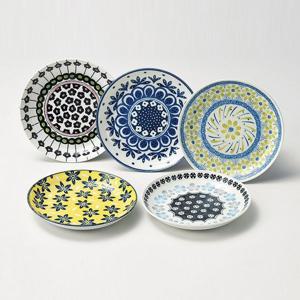 아와사카 Pottery Field(포타리필드)-빵 플레이트 5p 클래식&모던 선물용