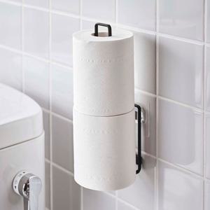 [해외] 욕실 수납 화장지 홀더 필름 부착 타워 5990