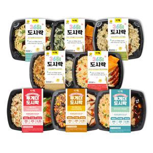 간편 도시락 매콤스테이크 & 닭가슴살양파볶음밥 210g