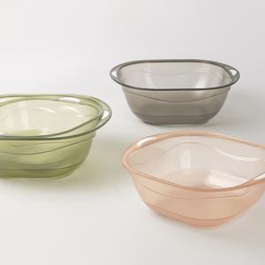 리빙 사각 반투명 볼 다용도 다라이 미니 3color
