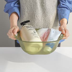리빙 사각 반투명 볼 다용도 다라이 소 3color
