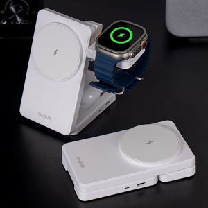 맥세이프 3in1 무선 고속 충전기 아이폰 갤럭시 에어팟 애플워치 스탠드 접이식