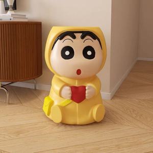 [해외] 짱구 미니 라운드 스툴 1인용 인테리어 보조 협탁