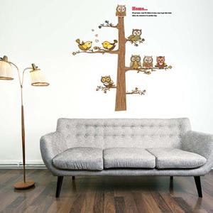 디자인 데코스티커 중형 부엉이친구