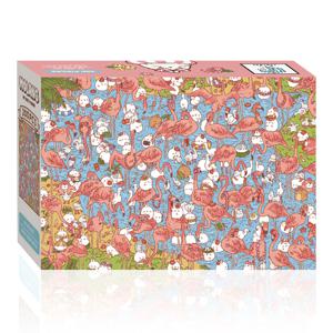 직소퍼즐 몰랑 홍학과 더불어 살아요 300피스 DF-M03-037