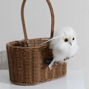 인형 장식 커튼 집게 타이백 나무위 부엉이 15cm 크리스마스 인테리어