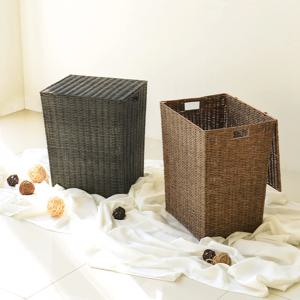 [10%쿠폰+카카오페이5%] 라탄 패턴 사각 햄퍼 80L 3colors