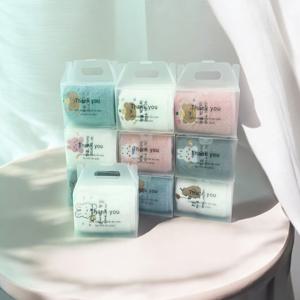 돌 답례품 첫돌 타월 200g/20장(투명 1매 박스 패키지 완포장) 고중량 호텔세면