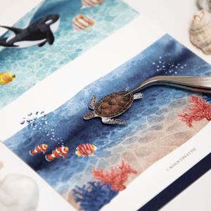 빈티지 데일리 다꾸 물고기 바다 해양생물 스티커 Sealife Stickers