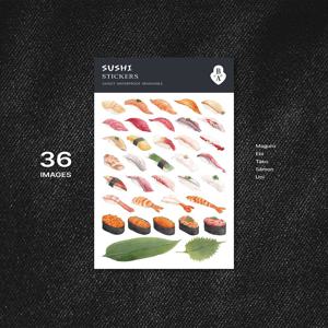 빈티지 데일리 다꾸 일식 스시 초밥 스티커 Sushi Stickers