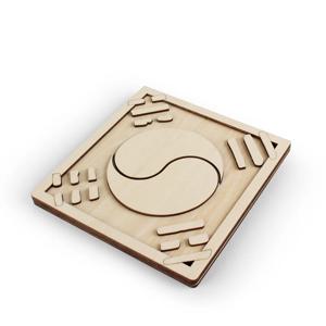 DIY 나무 모형 조립 키트 목판 만들기 3.1운동 태극기