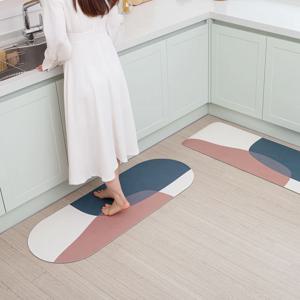 밀크 디자인 소프트 규조토 주방 욕실 발매트 3size