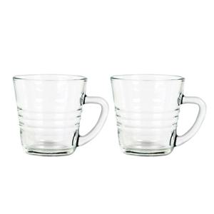 2p 세트 강화유리 믹스커피컵 220ml (RM401) 유리컵 물컵 카페컵