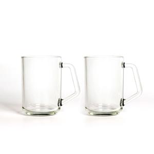 2p 세트 이지그립 머그컵 350ml (RM438) 유리컵 물컵 하이볼잔