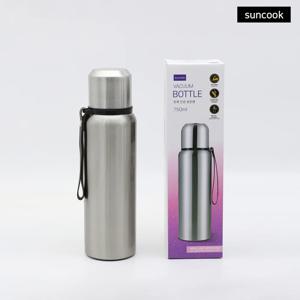 썬쿡 진공 보온병 750ml 스테인레스 304 가죽스트랩