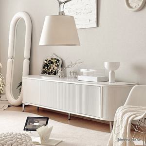 30조 한정/ 템스 라운드 템바보드 세라믹 수납 높은 거실장 2000